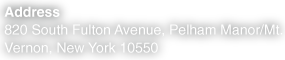 820 South Fulton Avenue, Pelham Manor/Mt. Vernon, New York 10550